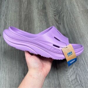 NEW Hoka One Men's Ora Recovery Slide 3 Sandals Summer Solid Violet Purple Sz 12